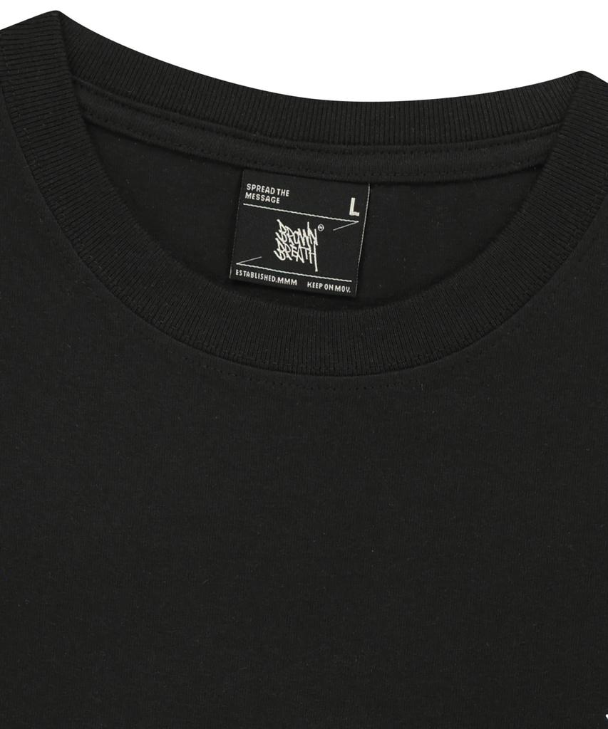 BROWNBREATH Stamp Tag Tee - Black