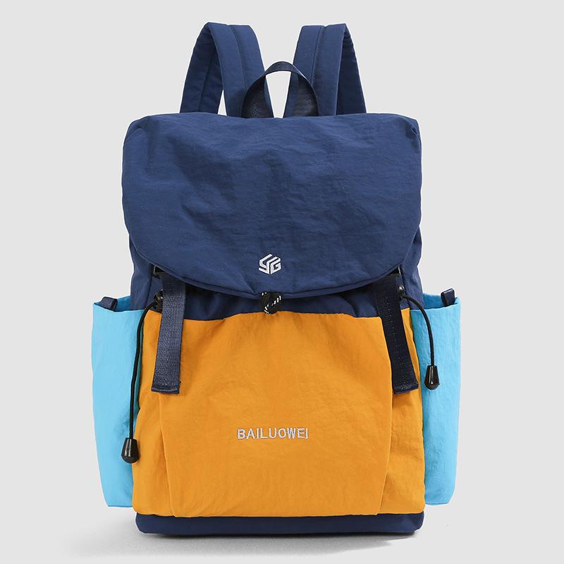 Schoolbag male and female college students backpack new outdoor short trip lightweight simple backpack large capacity computer bag