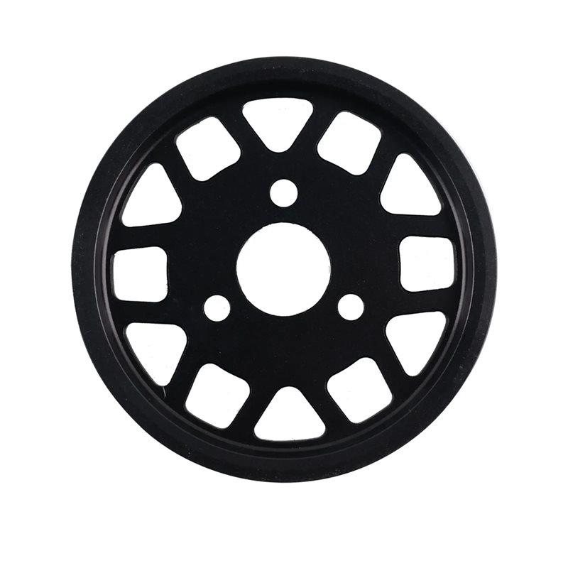 A77T-Premium For BMW M52TU M54 Engine Parts Black Anodized Aluminum Power Steering Pulley For BMW E46 E36 E39 E38 X5 E53 Z3