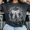 Comfort Colors Spooky Witch Social Club Shirt, Witches Be Crazy T-Shirt, Halloween Bats Shirt, Halloween Fall Bat Shirt, Spooky Season Tee