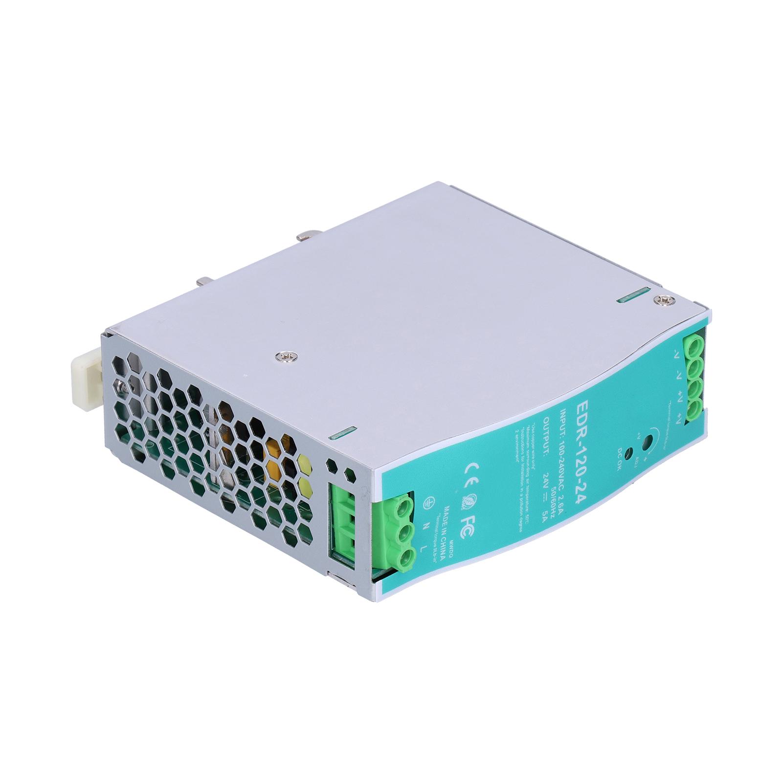 

EDR12024 В Живлення для рейки Промисловий 5A 120W Стабільне живлення для рейки AC100240 В