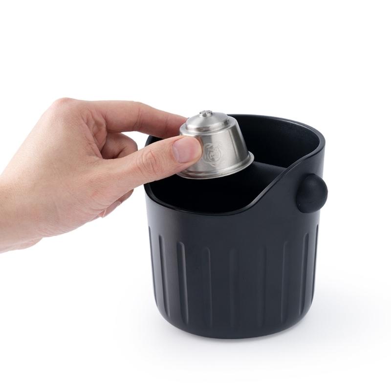 Convenient Coffee Dregs Bins  Multipurpose Antislip Coffee Grounds Bins  Durable ABS Coffee Waste Container for Home Bar