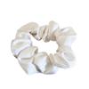Solid Color High Elasticity Hair Tie with Leather Case for Women's Ponytails