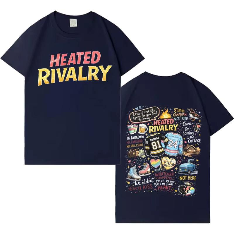 2026 Heated Rivalry Ilya Rozanov Shane Hollander Trendy Graphics Tshrit Mens Women T Shrits ONeck Harajuku Casual Cozy Y2K Top