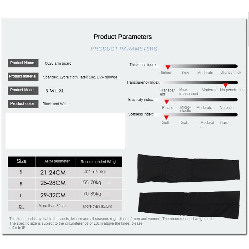 Honeycomb Anti-collision Arm Guards Fitness Running Training Sun Protection Sleeves Breathable Sports Elbow Pads