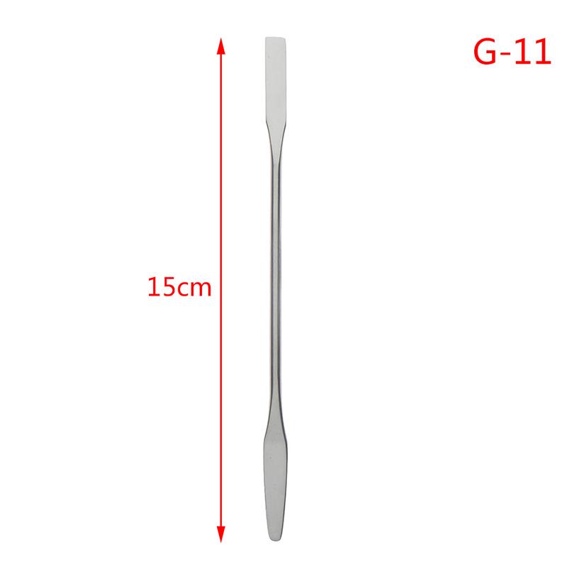 Stainless Steel Dual Heads Makeup Toner Spatula Mixing Stick Digging Liquid Foundation Blade Concealer Stick Make Up Tool