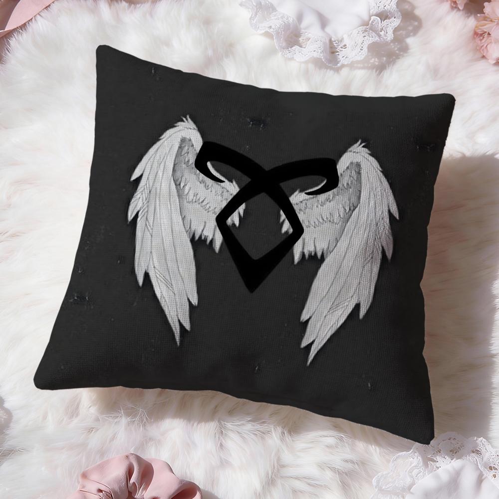 S-ShadowhuntersS Cushion Cover Premium Comfort Reversible Pillow Cove -Two in One Design for Any Room & Car Interior