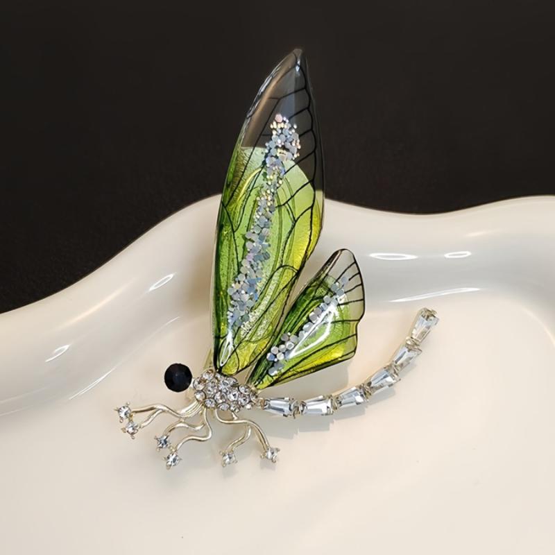 Transparent Wings Dragonfly High-end Luxury Brooch