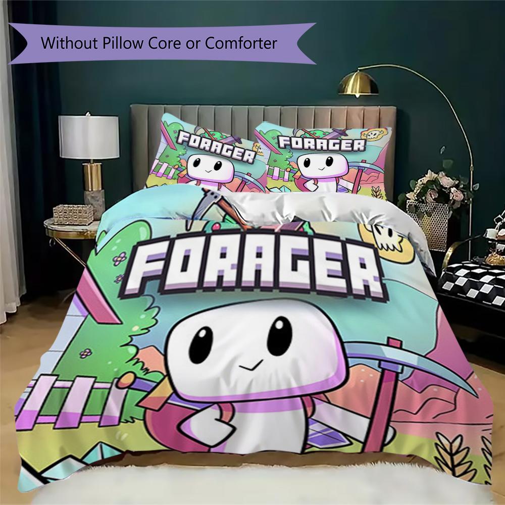 Forager Pattern Bedding,Quilt Set Quilt Cover Pillowcase Home Birthday Gift (1*duvet cover+2*pillowcase,without core)ASJT261020055