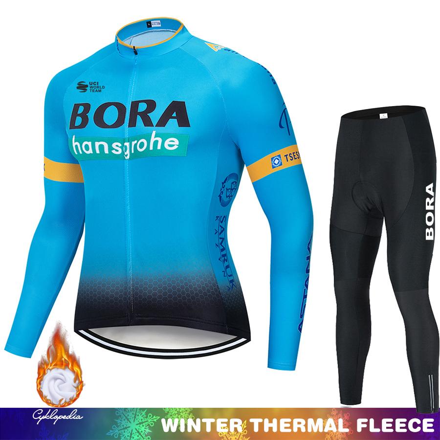 

UCI BORA Cycling Thermal Jersey Clothing Men 2026 Winter Fleece Men s Bicycle Ciclismo Hombre Pants Long Sleeve Bicycles Clothes Asian size - 4XL