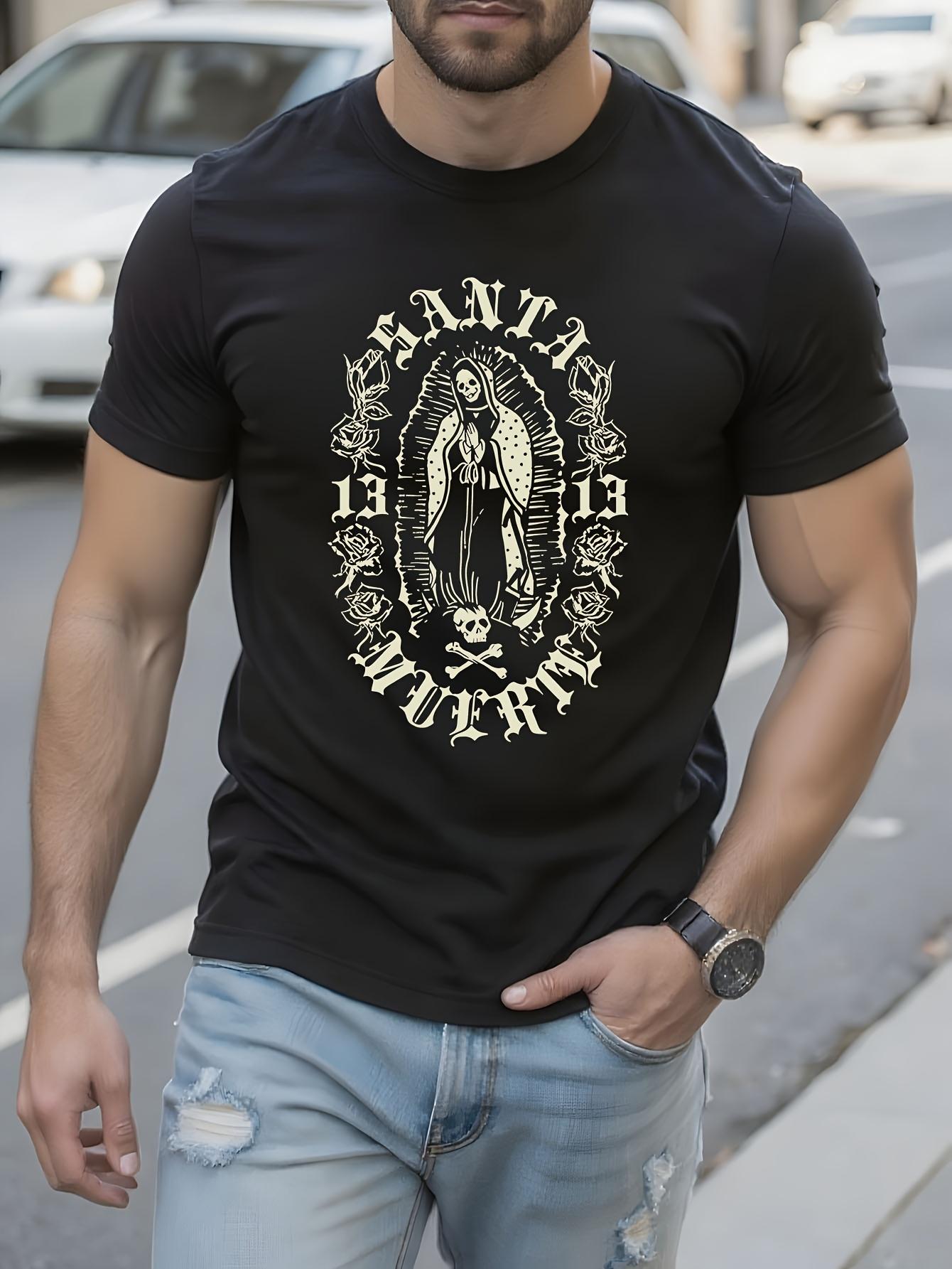 Santa Muerte 13 Graphic Tshirt - 100% Cotton Gothic Lady ... M