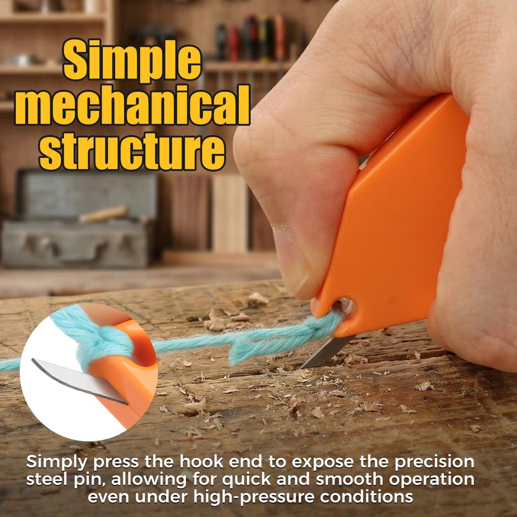 2PCS Rope Anchor Hook, Portable Chalk Line Anchor Hook Tool, Rope Anchoring Effortless Instant Fixing Carpentry Tools and Access