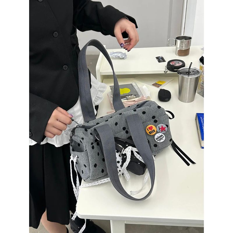 

High-Grade Popular Bag for Women 2025 Spring and Summer New Trendy Fashion Shoulder Handbag Underarm Shoulder Cylinder Bag Gray