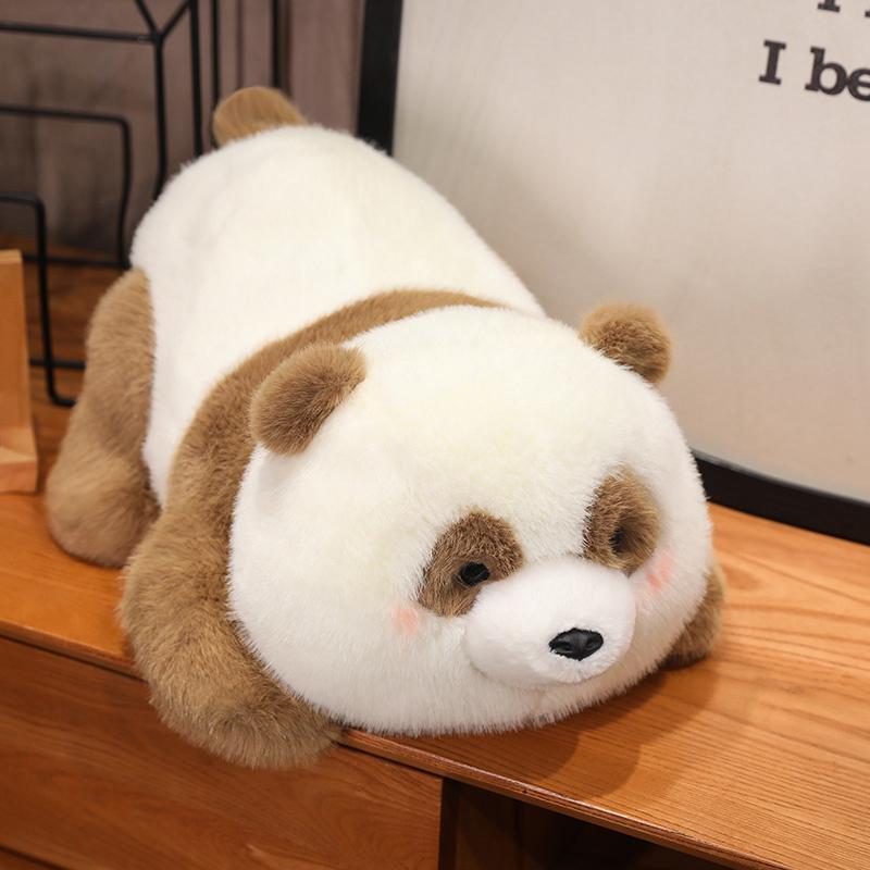 

25~45 см суперзвезда плюшевая панда игрушки милая лежачая панда подушка мягкая игрушка медведь милый детский подарок на день рождения 25cm коричневый