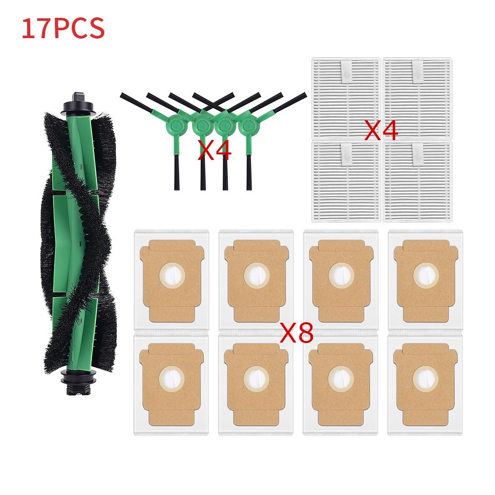 HEPA Filter, Mops, Dust Bag, Side Brush Parts for iRobot Roomba Combo Essential Robot Y1111/Y111111/Y111111/Y111611/Essential Va