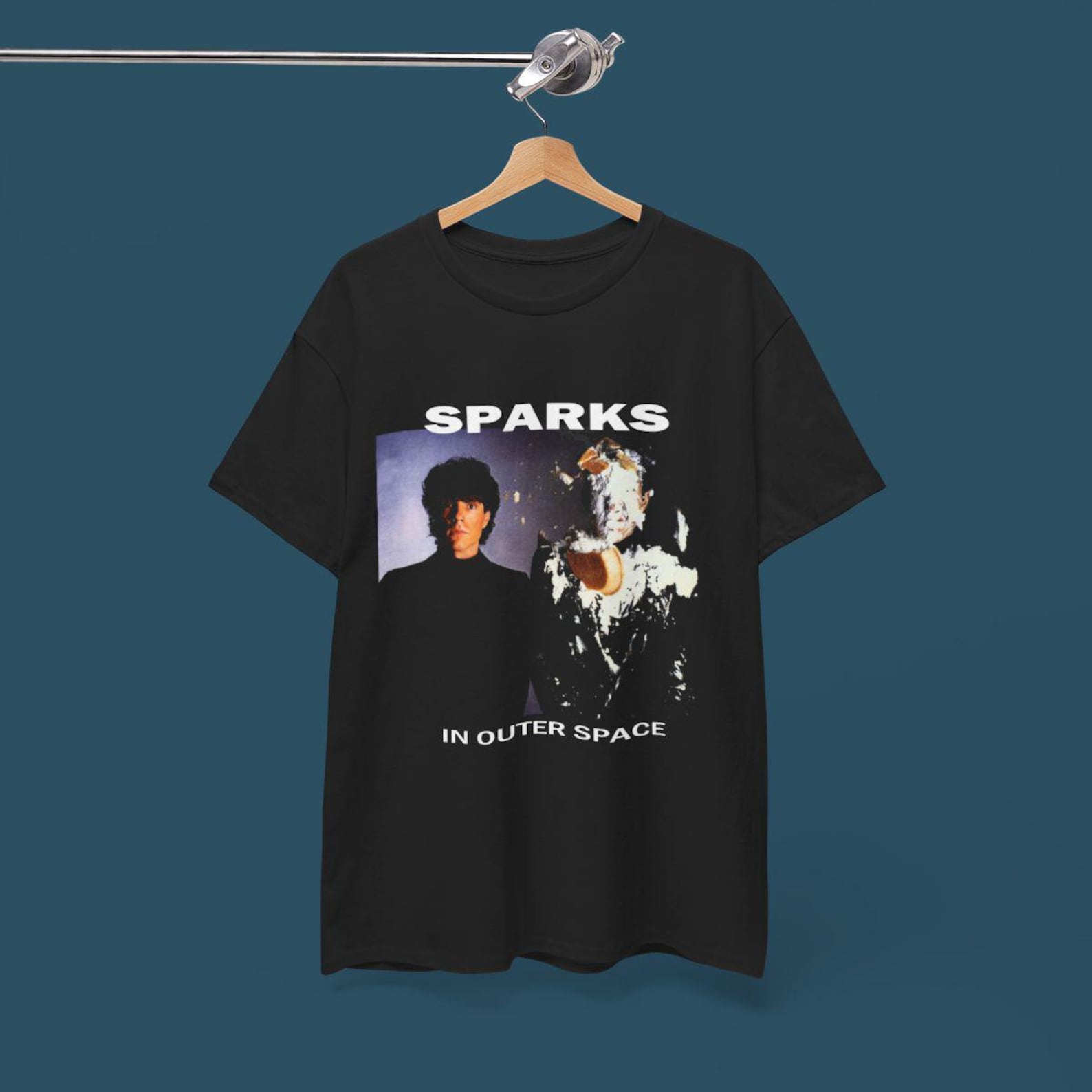 Sparks Band T shirt - New Wave 80s Electronic Music Tee - Devo Pet Shop Boys Tee XL