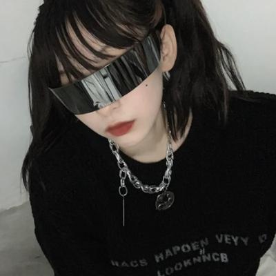 Futuristische Wrap-Around-Sonnenbrille Herren Kostüm Brille Maske Neuheit Brille Halloween Party Zubehör Dekoration