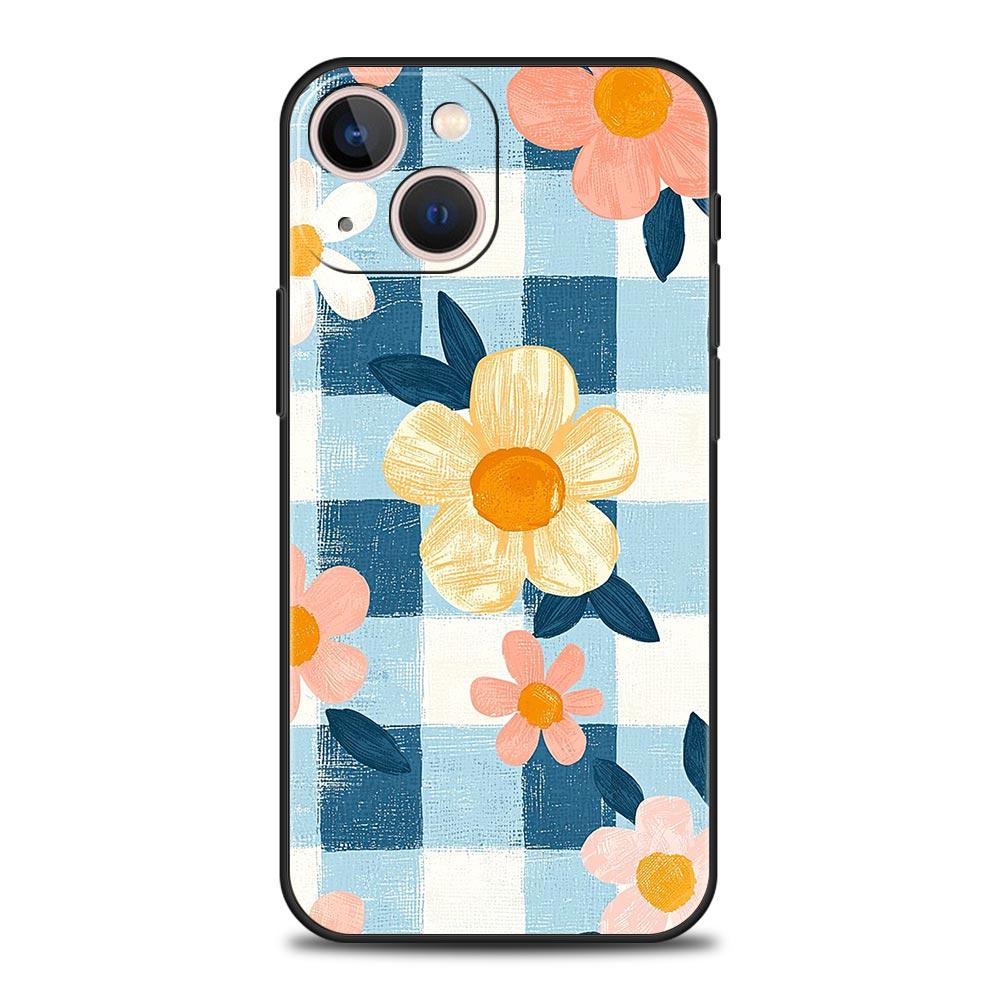 Phone Case For iPhone 17 16e 15 14 13 12 11 Pro Max SE 7 8 Plus Shell iPhone 16 Soft TPU Cover Stylish Flower Patterned Design