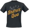 Status Quo Członkowie Zespołu Vintage Nadruk Koszulka 100% Bawełna Unisex Klasyczny Rock Streetwear Koszulka Graficzna dla Fana