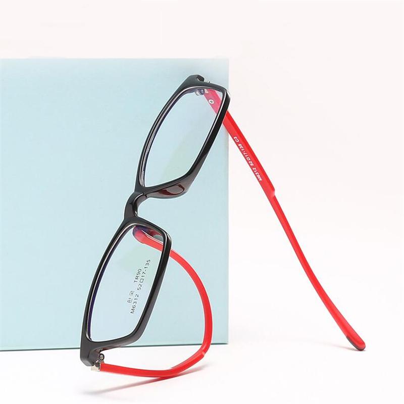 Hyperelastizität Teenager Korrektionsbrille für Kurzsichtige Quadratisch Kinder Optische Brille 0 -0.5 -0.75 Bis -6.0