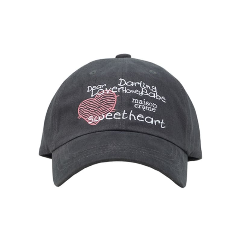 maison creme Lovers Ball cap_Gray