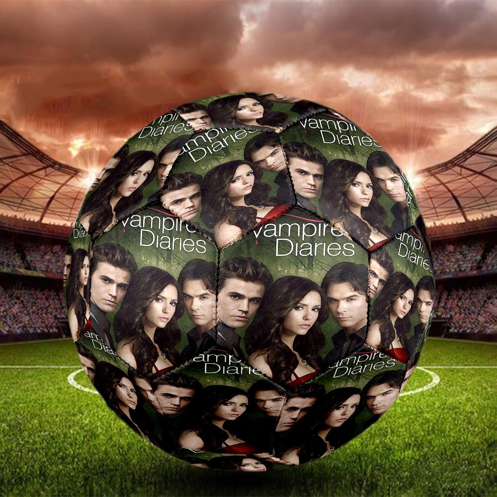 The Vampire Diaries Print Size 5 Soccer Ball, Standard Match Football for Sports Game and Team Practice, Ideal Gift for Soccer Fans