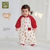 Labby Baby Padded Festive Red Jumpsuit