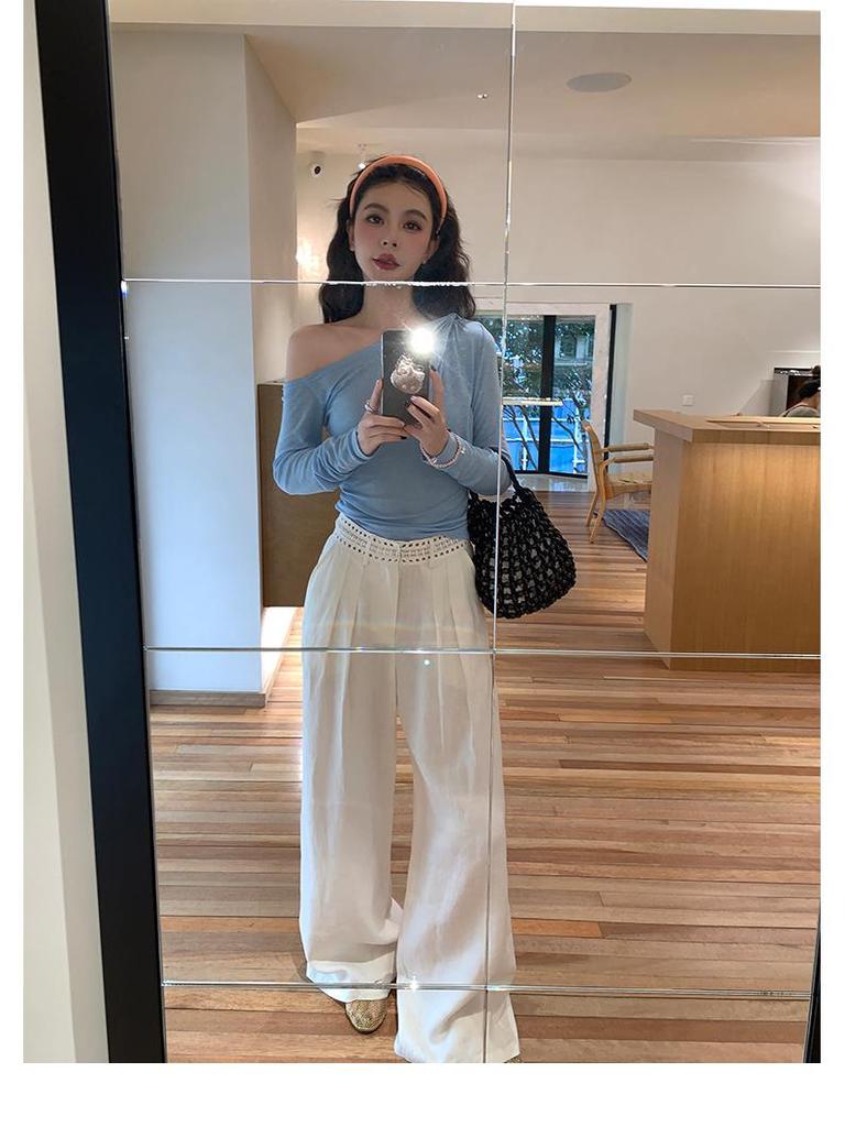 Heavy Craftsmanship Pleated Cotton-Linen Straight-Leg Pants, Spring/Summer 2026.