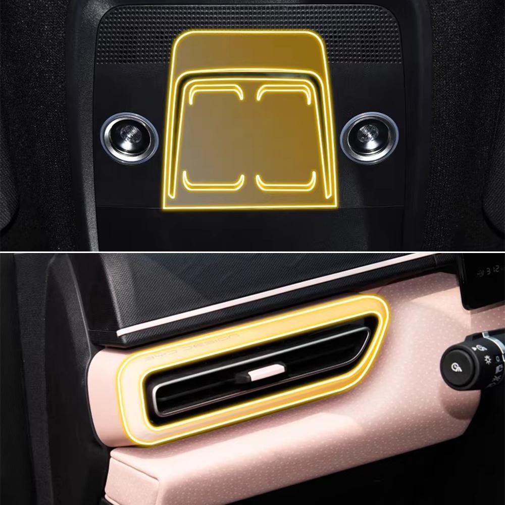 Car Interior Film Transparent TPU for BYD Seagull 2025 2025 Gear Panel Navigation Center Console Pre-cur PPF Protection Cover