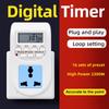 Programmable Digital Timer Switch EU Plug Weekly Day Hour Setting for Kitchen Appliance Electronic Timing Socket Outlet