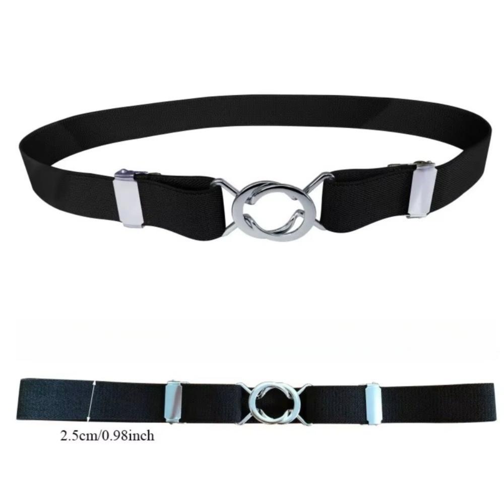 2.5cm Width Waist Belt Adjustable Stretch Belt Fashion Invisible Belt  for Jeans Pants
