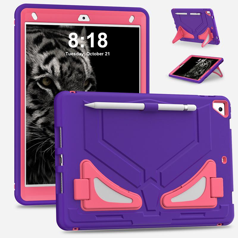 Black Panther iPad 10.2" Kids' Protective Case with Anti-Fall Silicone & PC Stand