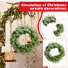 Christmas Decorations Hand-Feel Material Upside-Down Wreath Courtyard Door Hanging Decoration Simulation Home Decorations