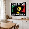 Bob Marley Reggae One Love Reggae Decorative Wall-Hanging Tapestry, Home Ornament for Living Room,Dorm and Fan Parties,Multi-style,celebrities,cartoon