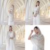 Elegant Light weight Scarf Shawl Wrap Fashionable Polyester Scarf Shawl for Social Event