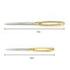2 Pieces Aluminum Darning , Sewing with Large Eye And Curved Tip, Knitting 2x Big