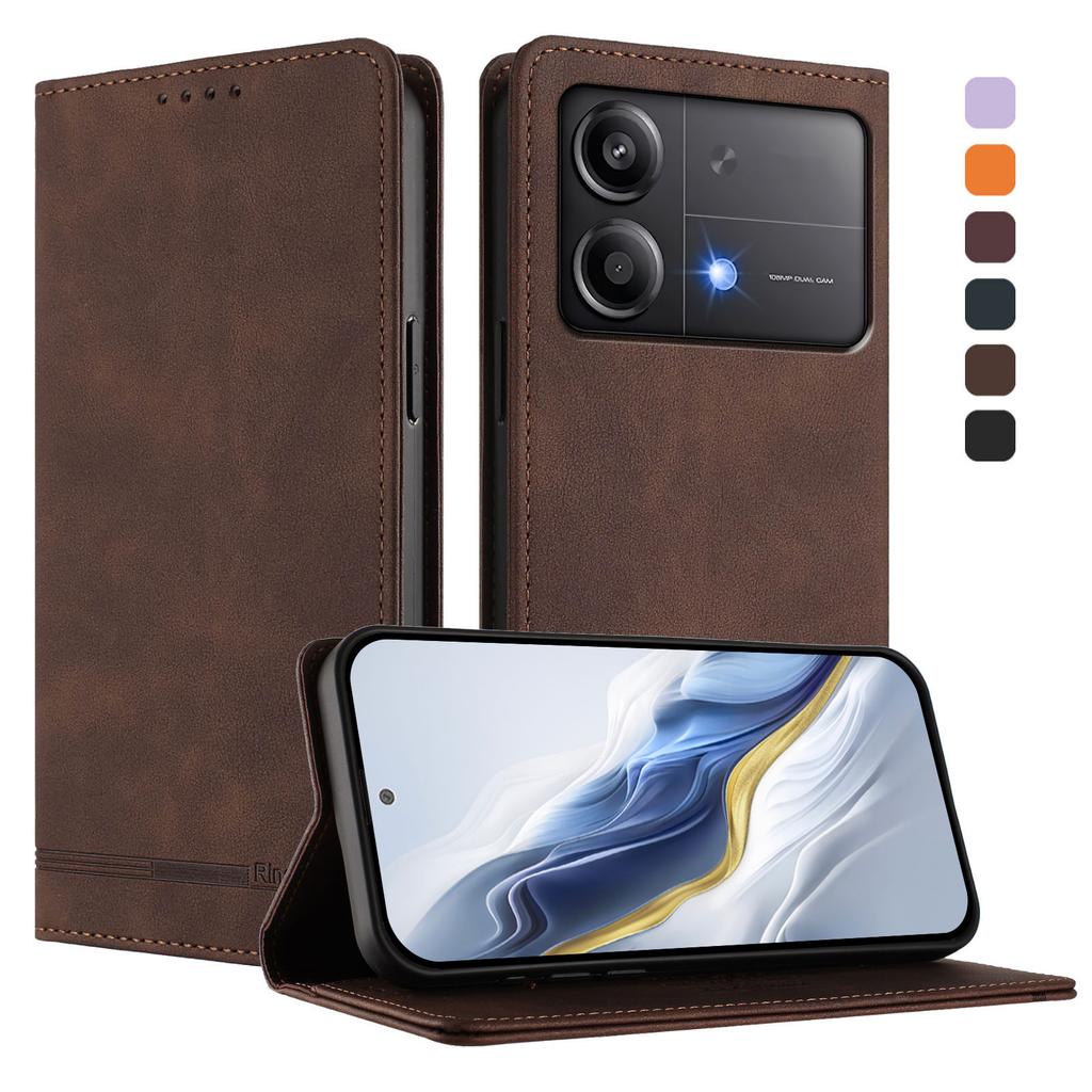 Luxury Flip Magnetic Leather Case For Xiaomi POCO X7 X7 Pro X6 NEO X6 X5 X4 X3 Pro X6 X5 X4 X3 GT Wallet Phone Cover