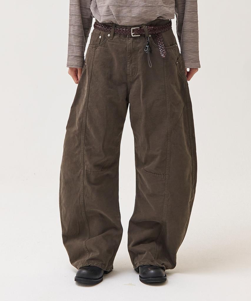 Akesi Denzel Summit Curved Cotton Pants_Khaki