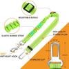 Reflective Dog Seat Belt - Adjustable And Durable Nylon Harness With Bungee Fabric Belt For Safe And Secure Car Travel