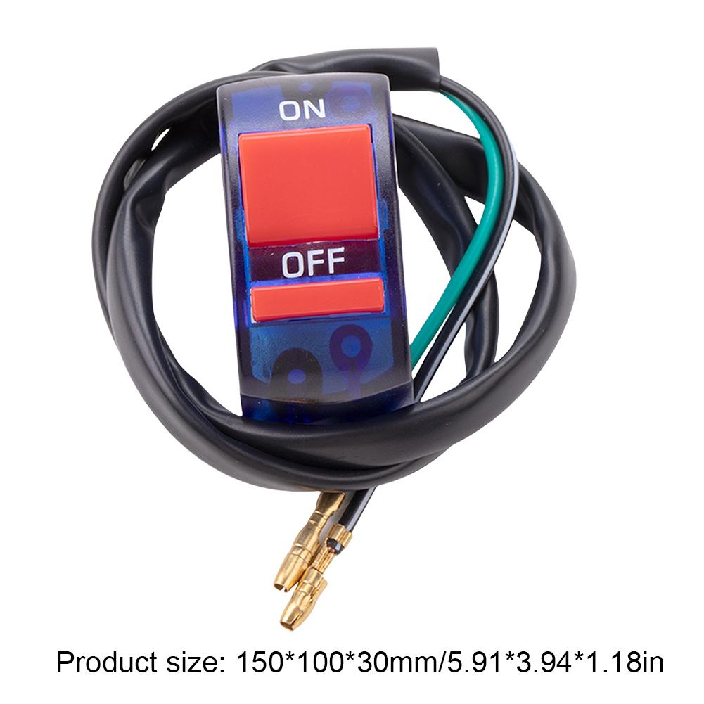 ON/OFF Button Handlebar Modified Headlight Switch Headlight Flameout Handlebar Button for ATV Bike Motorcycle Accessories