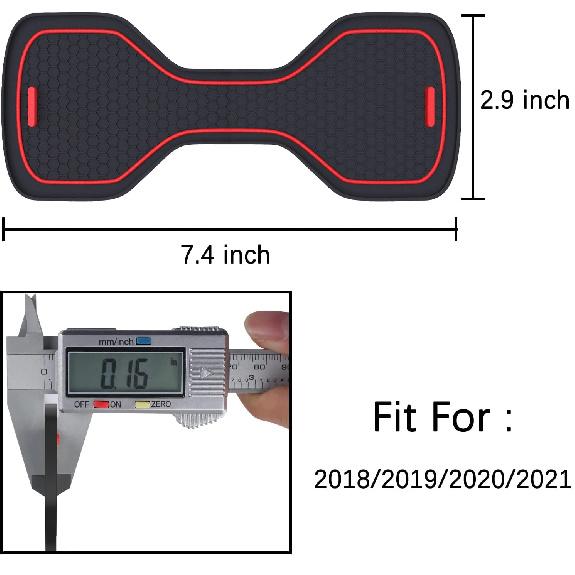 Custom-Fit Anti-Slip Cup Holder Coasters for Honda Accord Tenth Generation 2017-2022, Waterproof PVC Car Interior Accessories