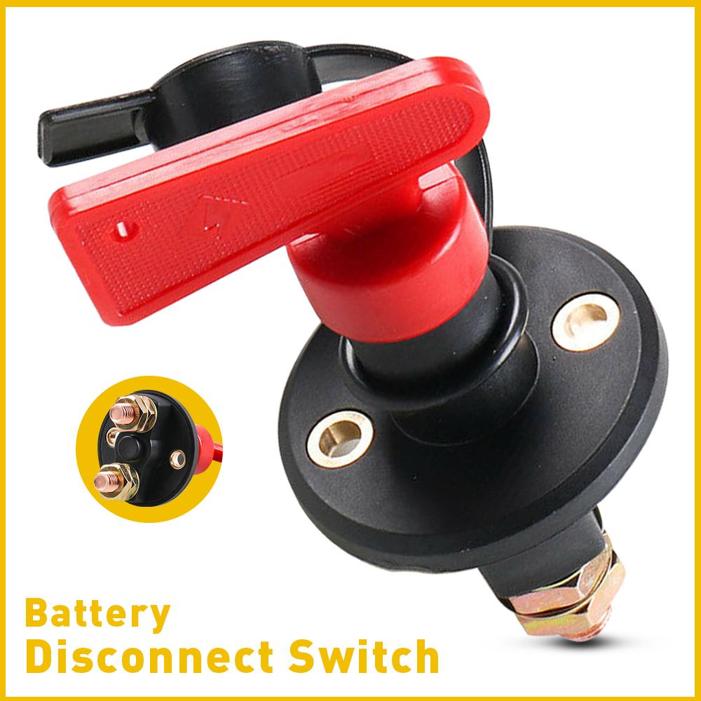 DC 12-24V 100A 200A 300A Car Rally Battery Switch Disconnecter Power Isolator Cut Off Switch Kit For Truck Car Motorcycle Boat