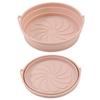 Foldable Silicone Baking Pan & Mat - Round/Square, Universal for Air Fryer/Oven, Food Grade