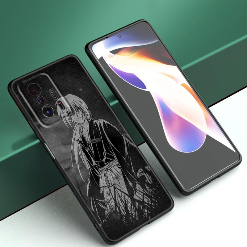Rurouni Kenshin Anime Black Phone Case For Xiaomi Mi 9 SE 8 10 10T 11 12 13 Lite 9T 11T 12S 12T 13T 14 Pro 5G NE 11i 12X
