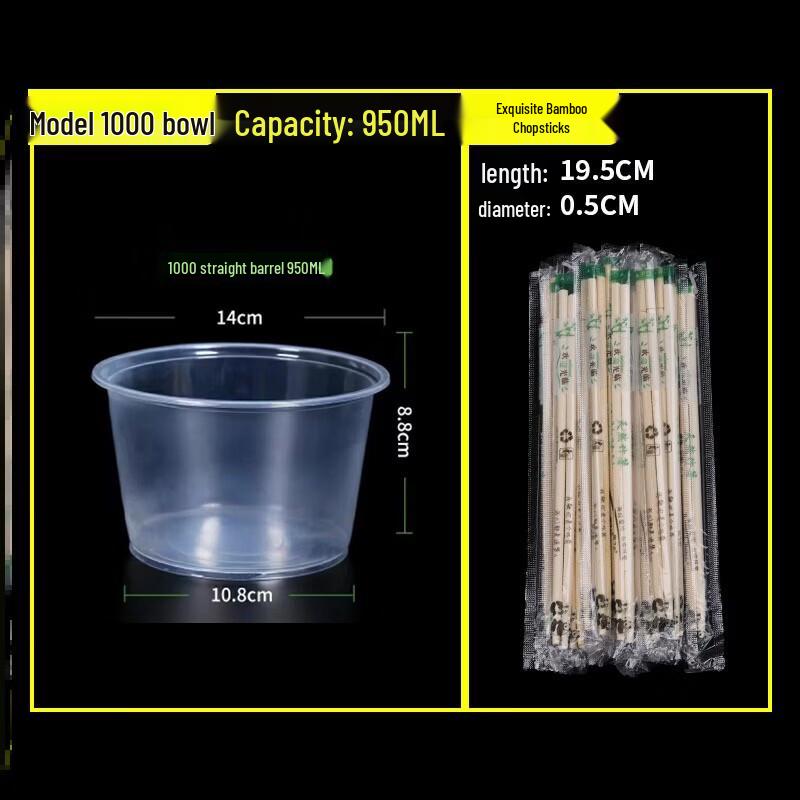 Disposable Plastic Takeout Bowl