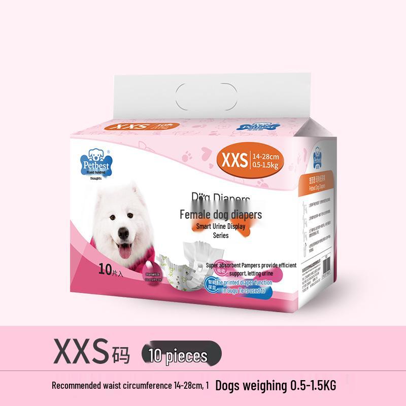 Disposable Male Dog Diapers for Teddy, Bichon Frise, and More - Pet Sanitary Underwear