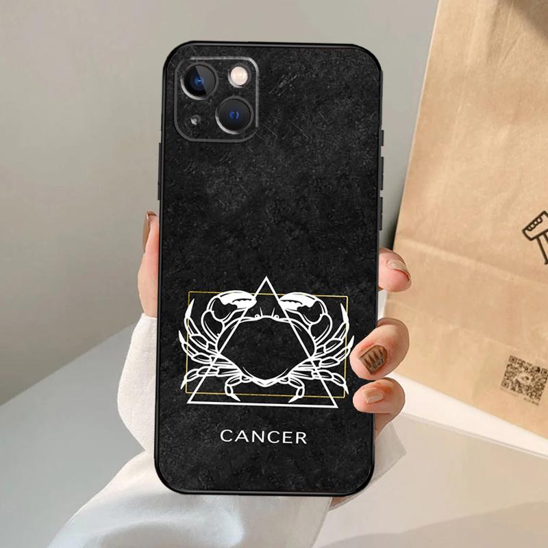 Zodiac Constellation Phone Case For iPhone 17 Air 16 15 14 13 12 11 Pro Max 12 13 mini 15 16 Plus 16e Cover Coque