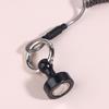 Magnetischer Netzfreigabehalter Mit Spiralkordel Fliegenfischerwerkzeuge Starker Magnet Karabiner Schnelles Schloss Anti-Drop Seil Zubehör