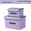 Portable Dustproof Cardboard Storage Box with Cover for Clothes and Toys