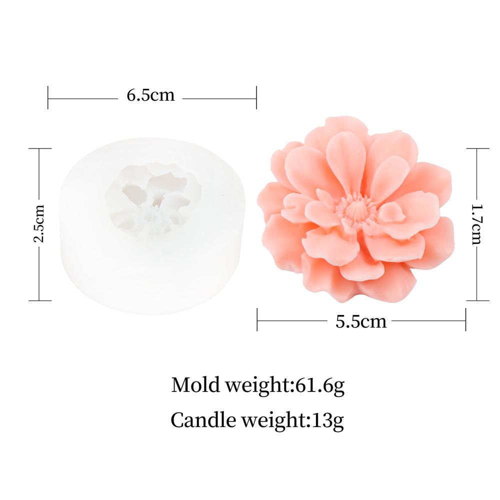 

3D Flower Ball Silicone Molde Scented Plaster DIY Aromatherapy Petal Diffuser Stone Handmade Soap